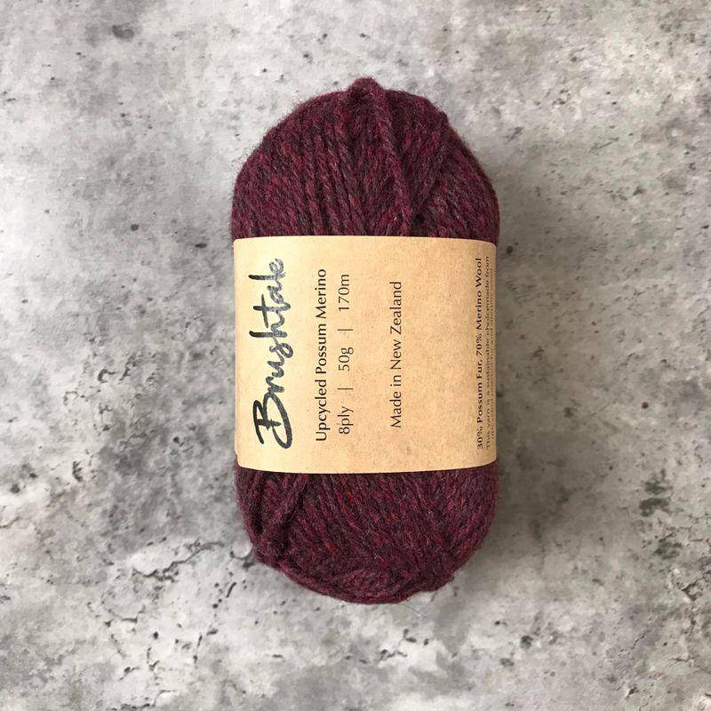 Brushtale Upcycled Possum Merino Yarn // 8ply