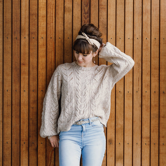 Cable Bay Sweater by Purl Foundry - Printed Pattern