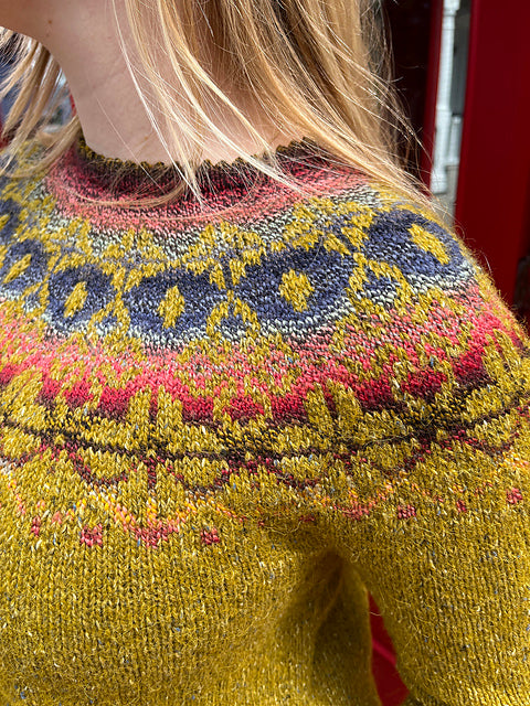 Calypso Sweater - Black Cat Knit Co - Printed Pattern