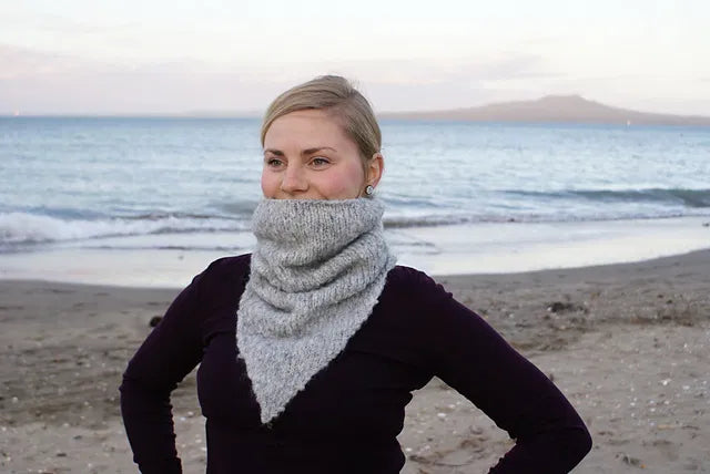 Fuzzy Wumbus Cowl -Black Cat Knit Co - Printed Pattern