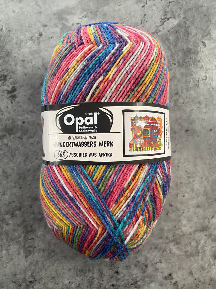 Opal Hundertwasser Self Patterning Sock Yarn // 4ply