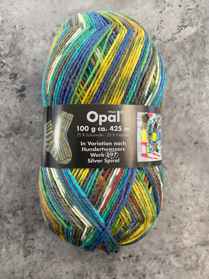 Opal Hundertwasser Self Patterning Sock Yarn // 4ply