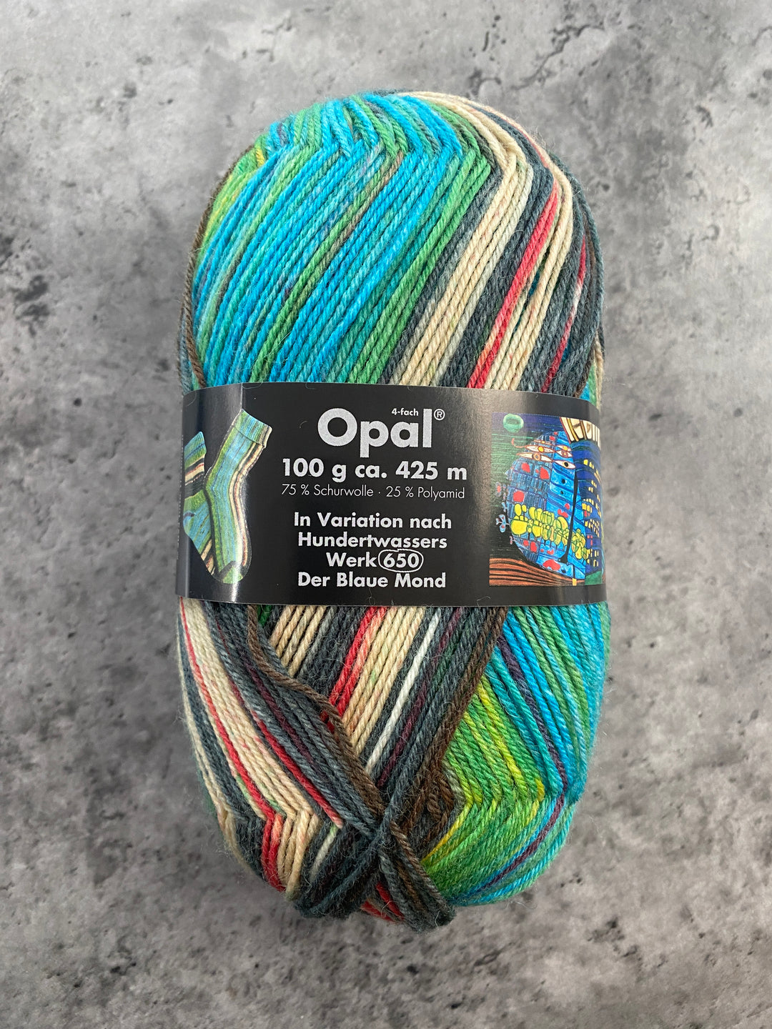 Opal Hundertwasser Self Patterning Sock Yarn // 4ply