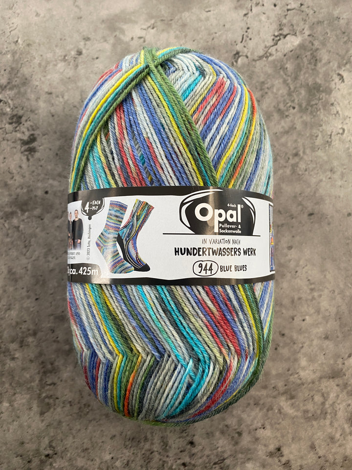 Opal Hundertwasser Self Patterning Sock Yarn // 4ply