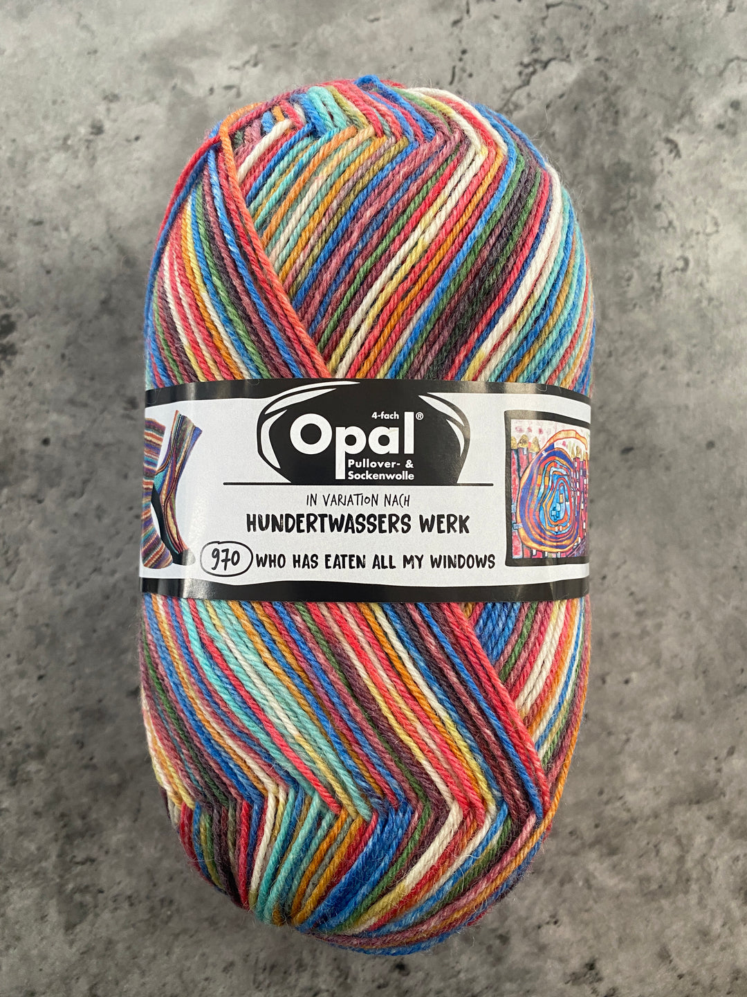 Opal Hundertwasser Self Patterning Sock Yarn // 4ply