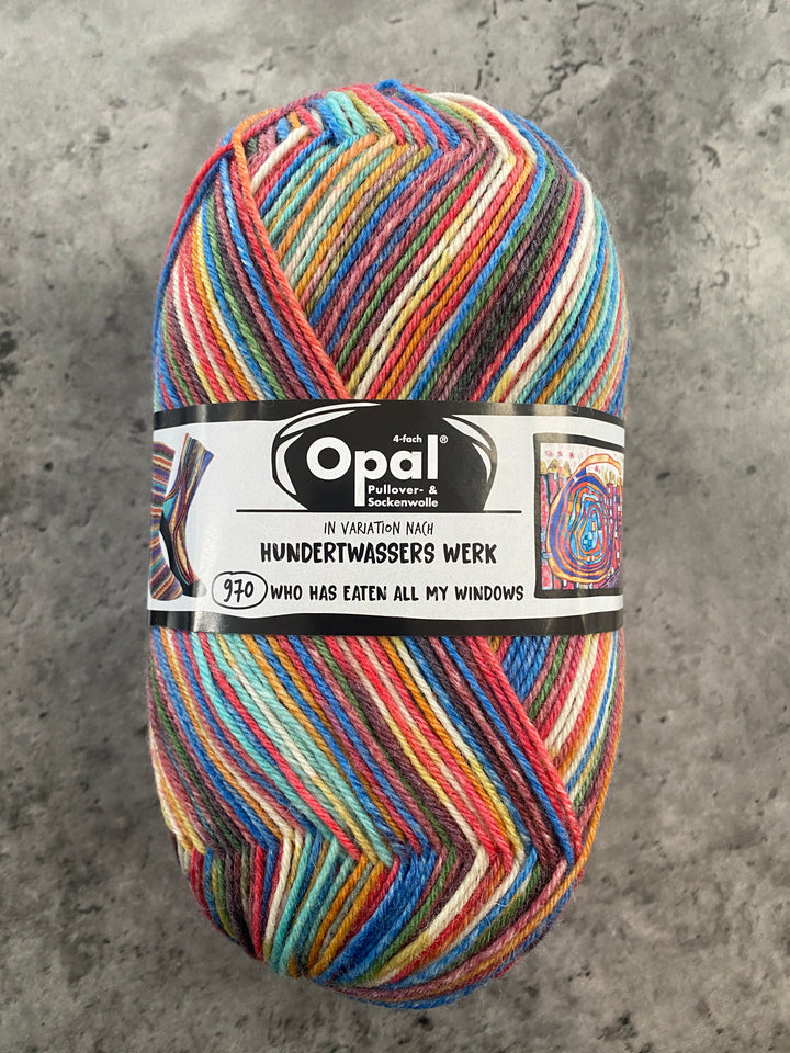 Opal Hundertwasser Self Patterning Sock Yarn // 4ply