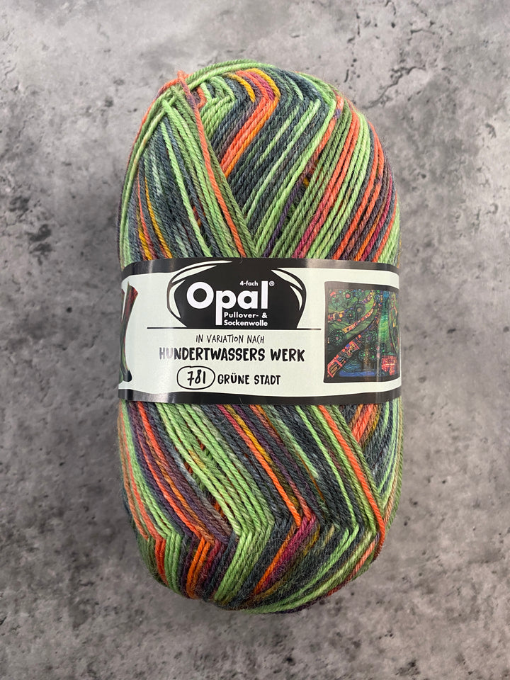 Opal Hundertwasser Self Patterning Sock Yarn // 4ply