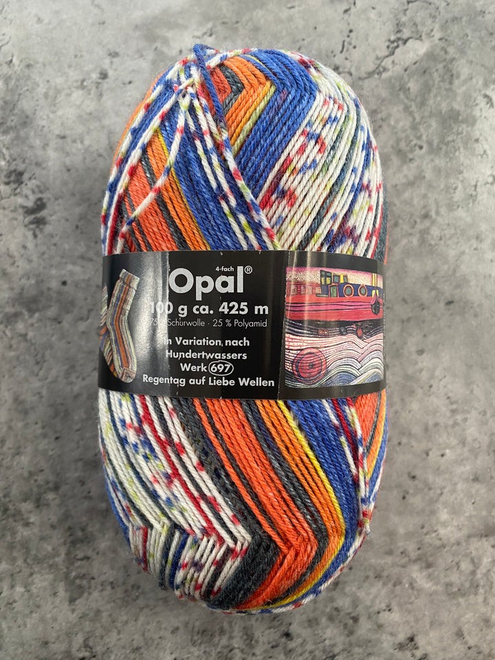 Opal Hundertwasser Self Patterning Sock Yarn // 4ply