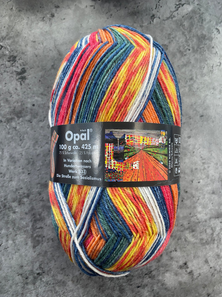Opal Hundertwasser Self Patterning Sock Yarn // 4ply