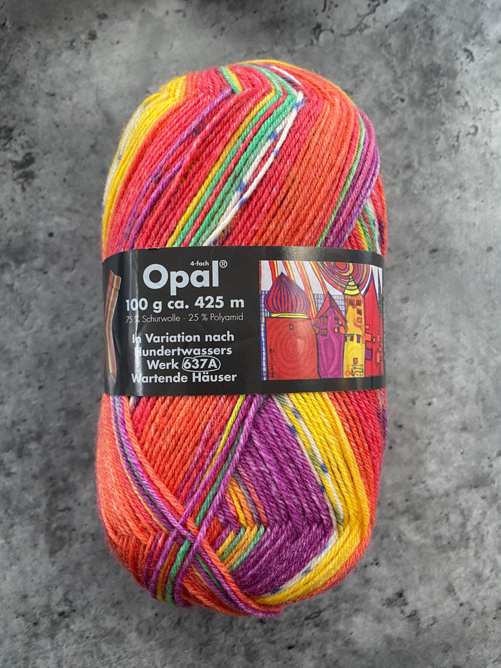 Opal Hundertwasser Self Patterning Sock Yarn // 4ply