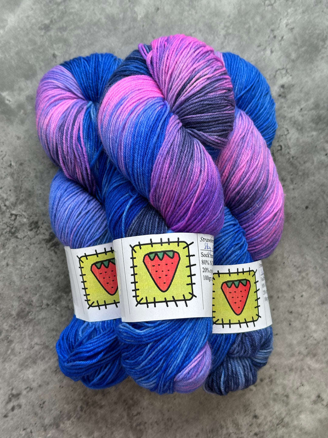 Strawberry Patches Yarns // Sock Yarn // 4ply