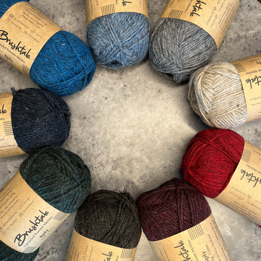 Brushtale Upcycled Possum Merino Yarn // 8ply