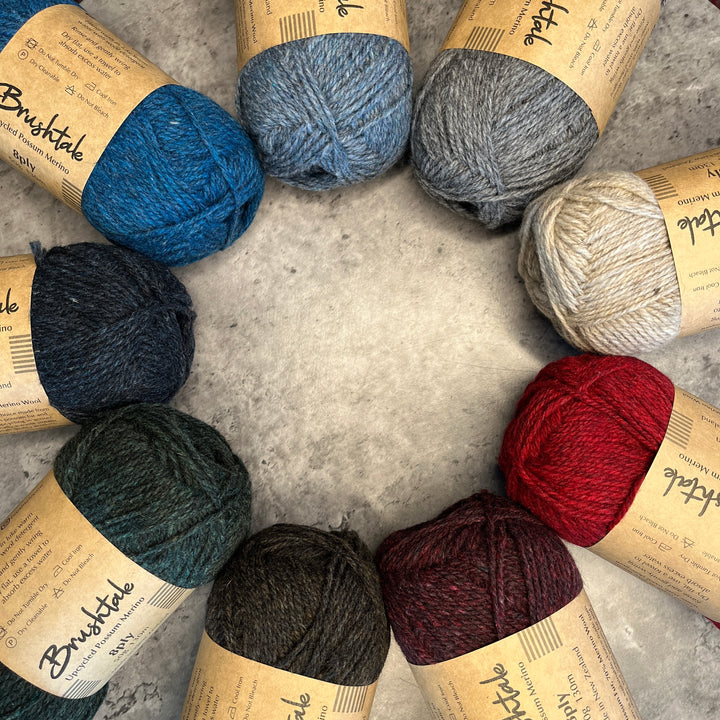 Brushtale Upcycled Possum Merino Yarn // 8ply