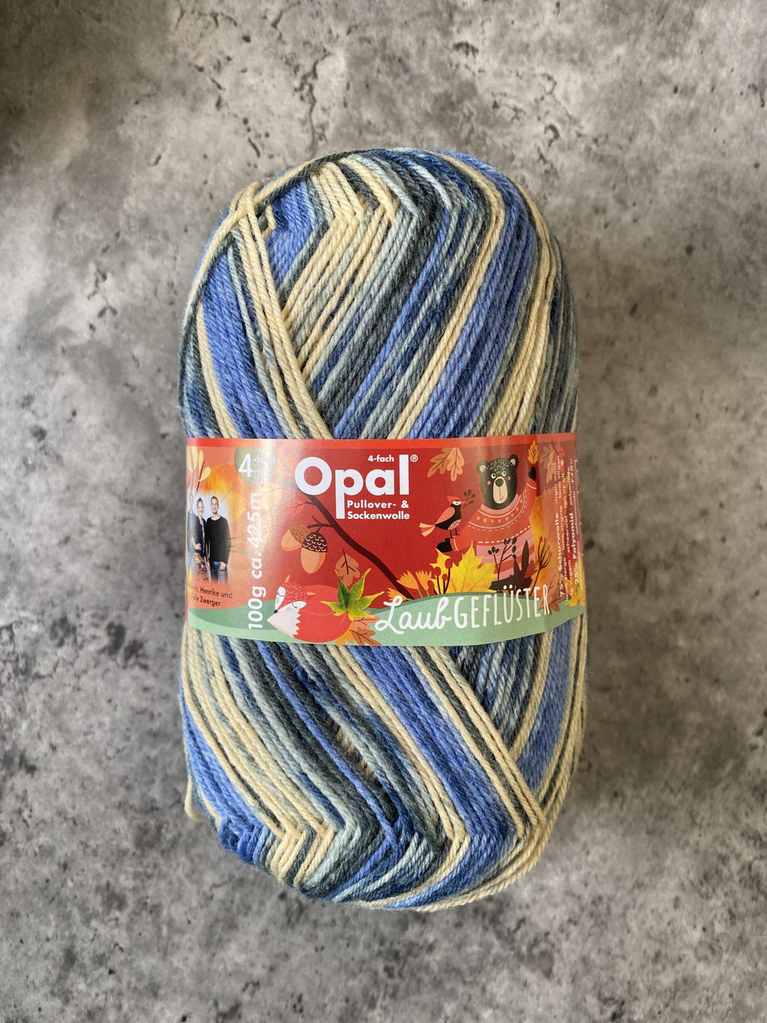 Opal Laubgeflüster Self Patterning Sock Yarn // 4ply