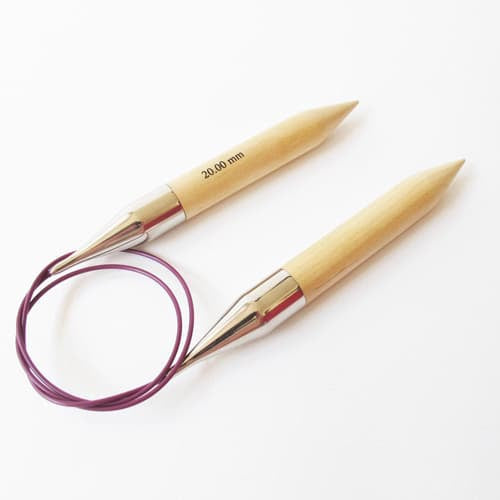 Knitpro Basix Birch // Fixed Circular Large Needles