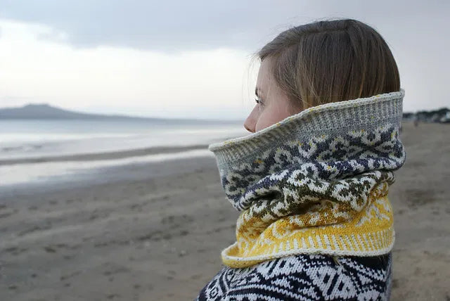Ombeline Cowl -Black Cat Knit Co - Printed Pattern