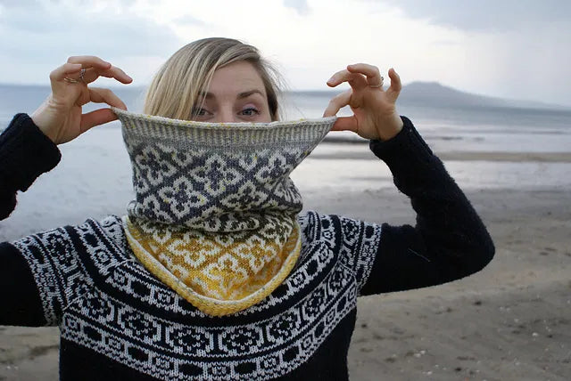 Ombeline Cowl -Black Cat Knit Co - Printed Pattern
