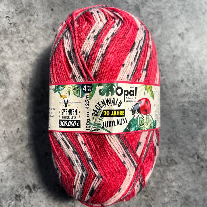 Opal Regenwald Self Patterning Sock Yarn // 4ply