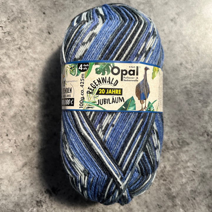 Opal Regenwald Self Patterning Sock Yarn // 4ply