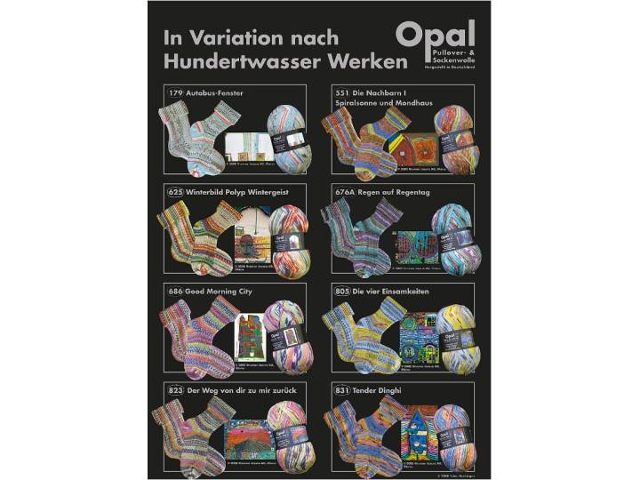 Opal Hundertwasser Self Patterning Sock Yarn // 4ply