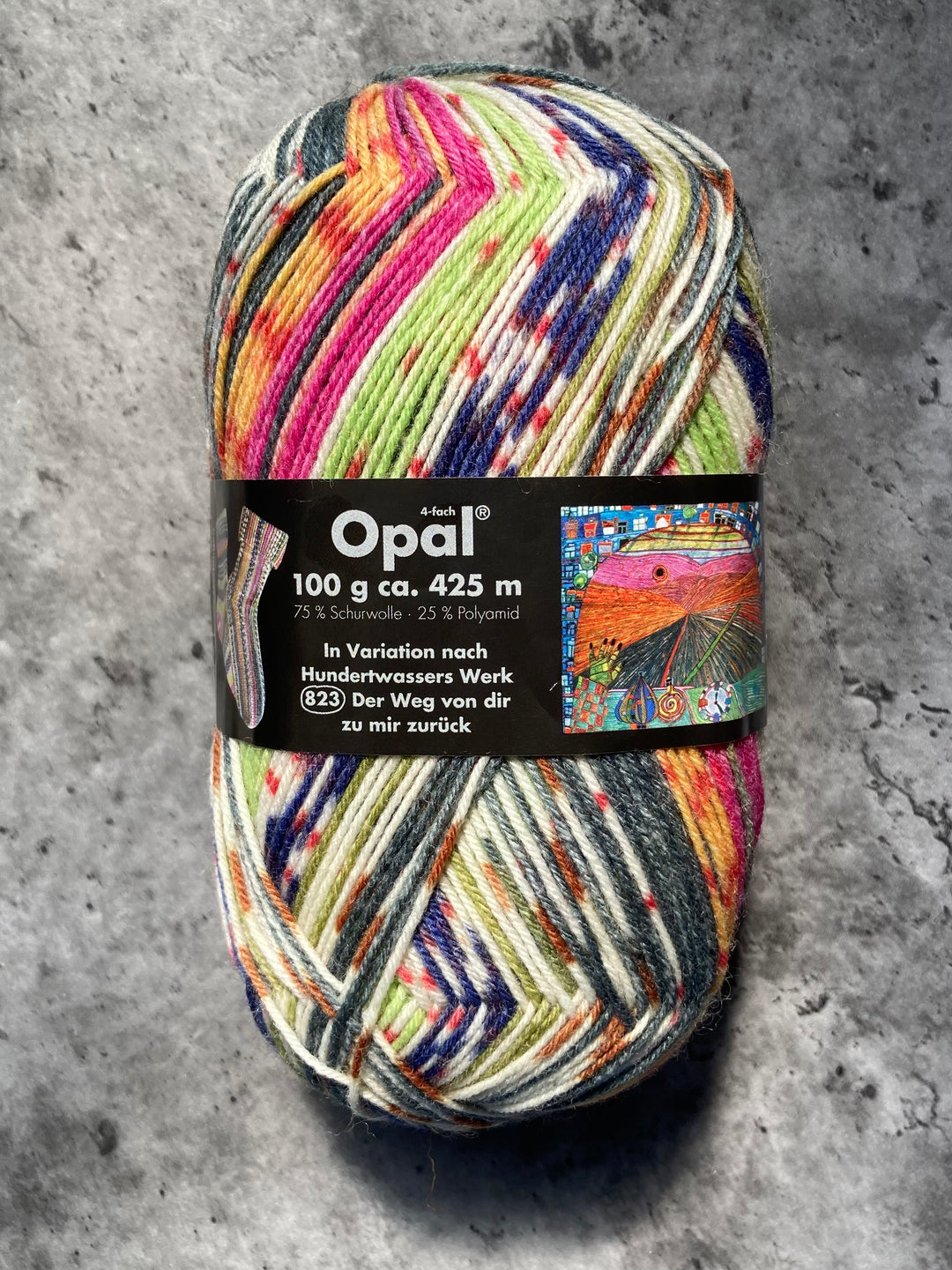 Opal Hundertwasser Self Patterning Sock Yarn // 4ply