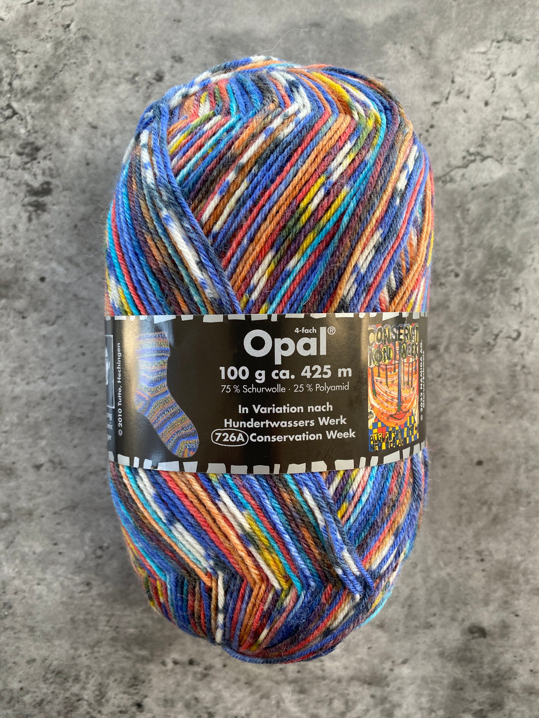 Opal Hundertwasser Self Patterning Sock Yarn // 4ply