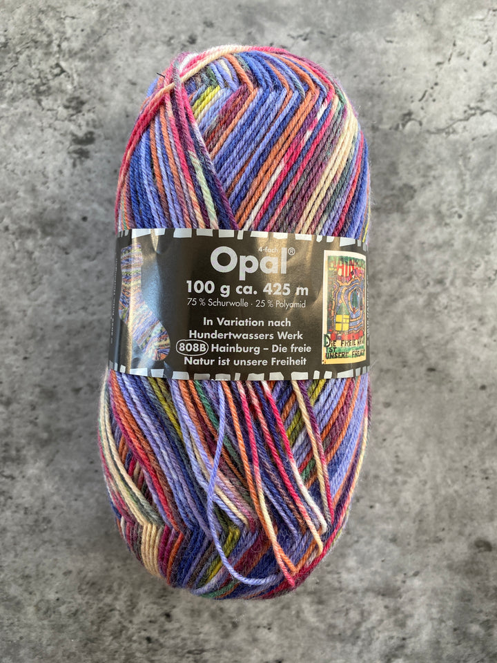 Opal Hundertwasser Self Patterning Sock Yarn // 4ply