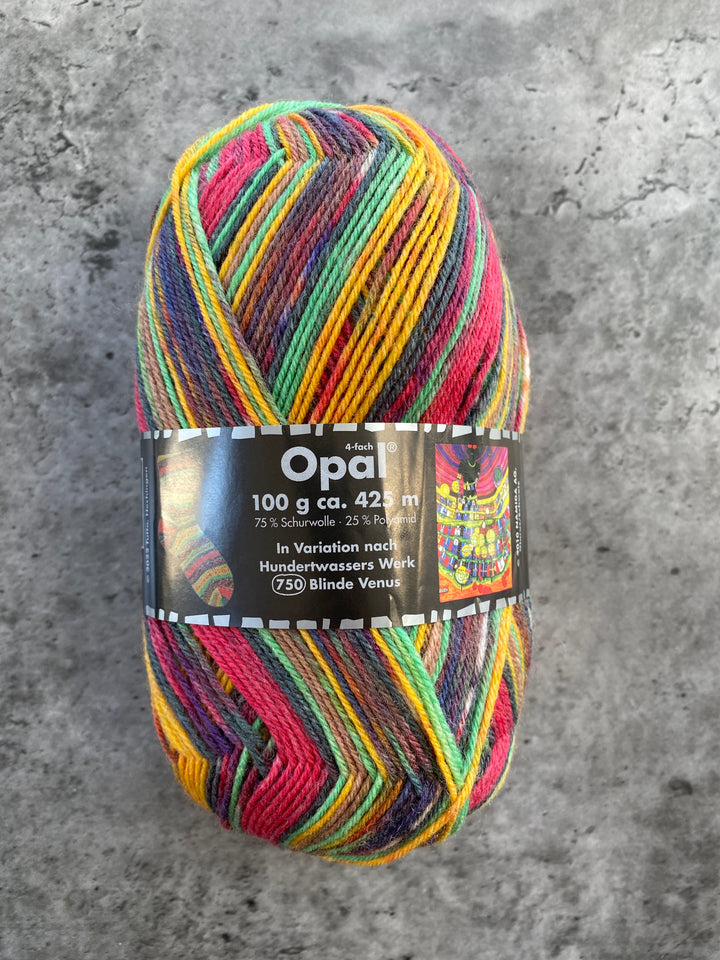 Opal Hundertwasser Self Patterning Sock Yarn // 4ply