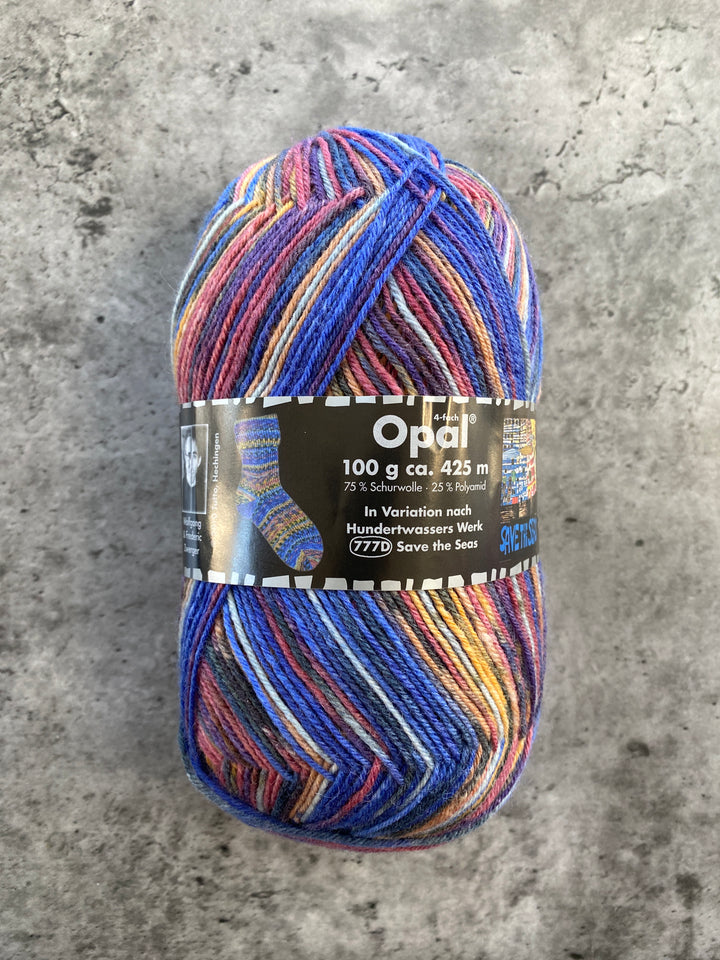 Opal Hundertwasser Self Patterning Sock Yarn // 4ply