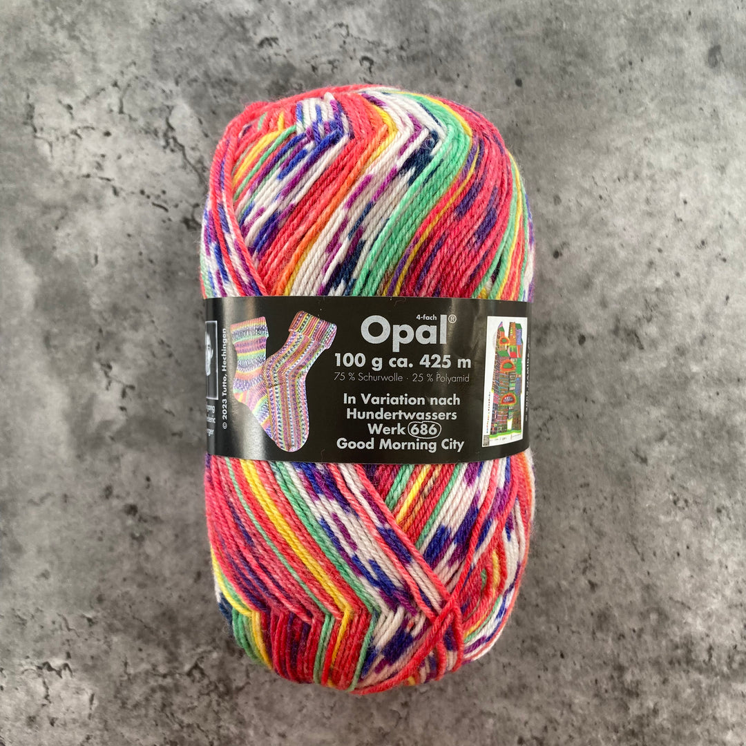 Opal Hundertwasser Self Patterning Sock Yarn // 4ply