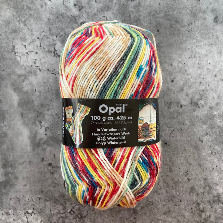 Opal Hundertwasser Self Patterning Sock Yarn // 4ply
