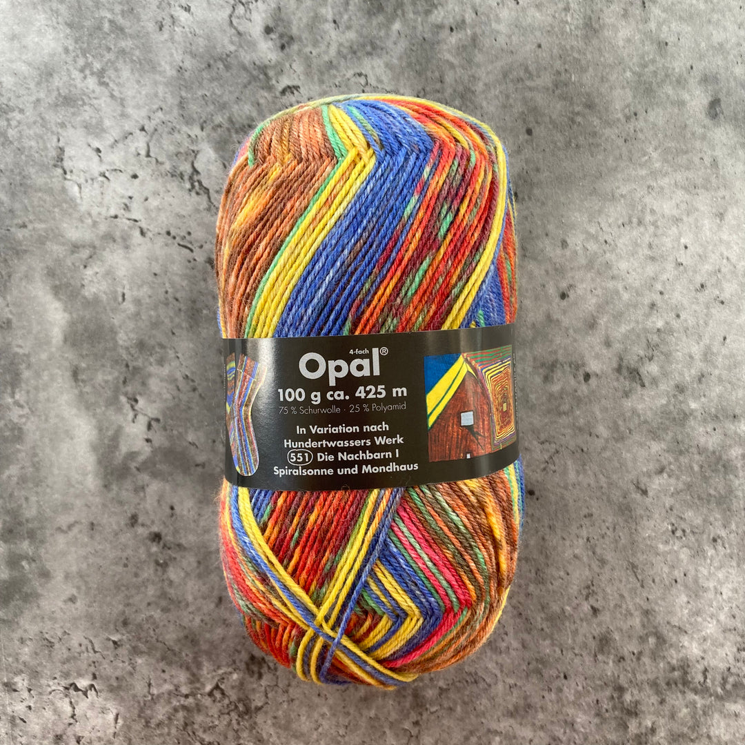 Opal Hundertwasser Self Patterning Sock Yarn // 4ply
