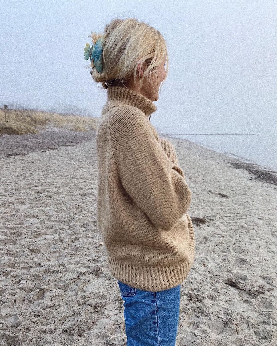 Zipper Sweater by Petite Knit - Printed Pattern