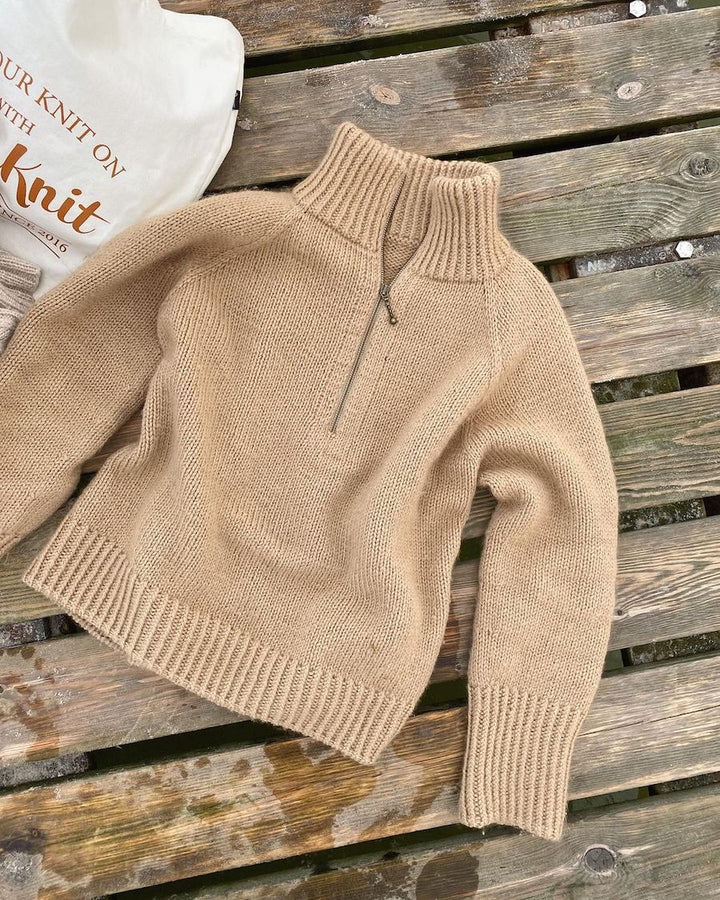 Zipper Sweater by Petite Knit - Printed Pattern