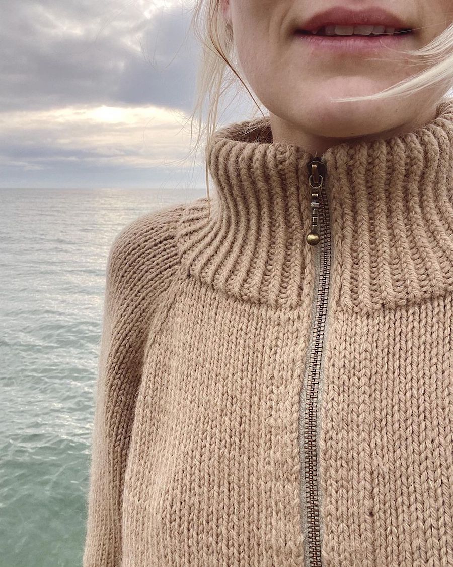 Zipper Sweater by Petite Knit - Printed Pattern