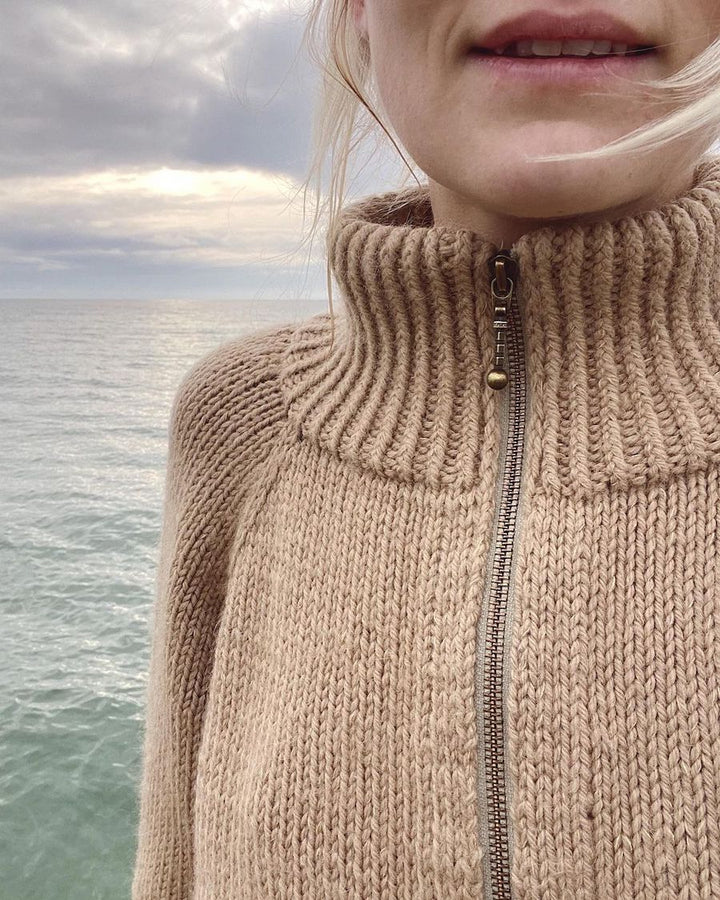 Zipper Sweater by Petite Knit - Printed Pattern