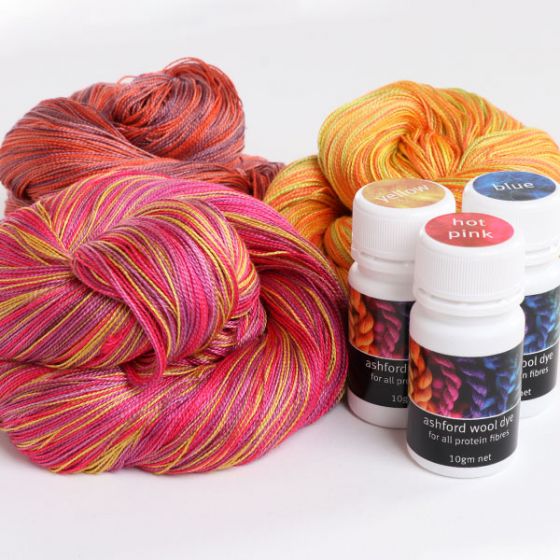 Ashford 100% Silk Yarn // Undyed