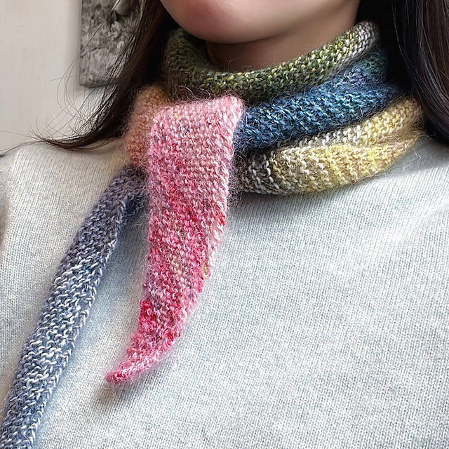 Firebird Scarf - Black Cat Knit Co - Printed Pattern