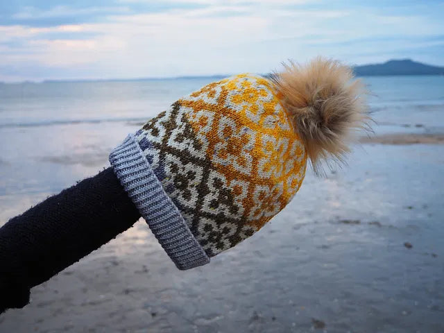 Ombeline Hat -Black Cat Knit Co - Printed Pattern