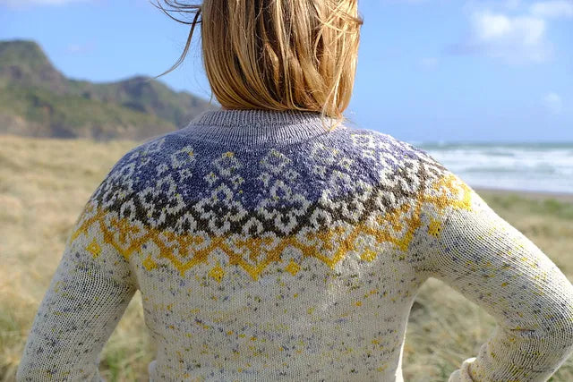 Ombeline Sweater - Black Cat Knit Co - Printed Pattern