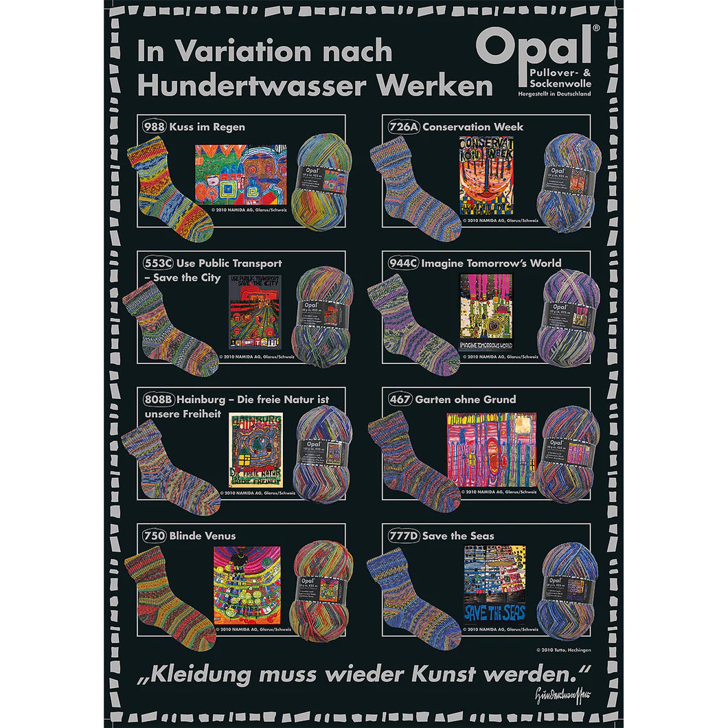 Opal Hundertwasser Self Patterning Sock Yarn // 4ply