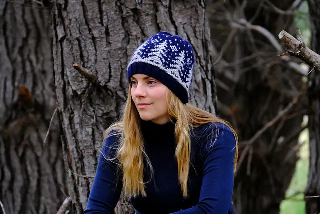 Sacandaga Hat- Black Cat Knit Co - Printed Pattern