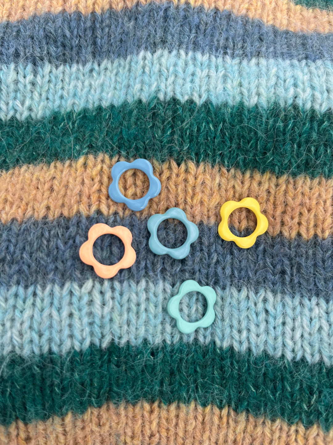 Flower Stitch Markers (pack of 5)