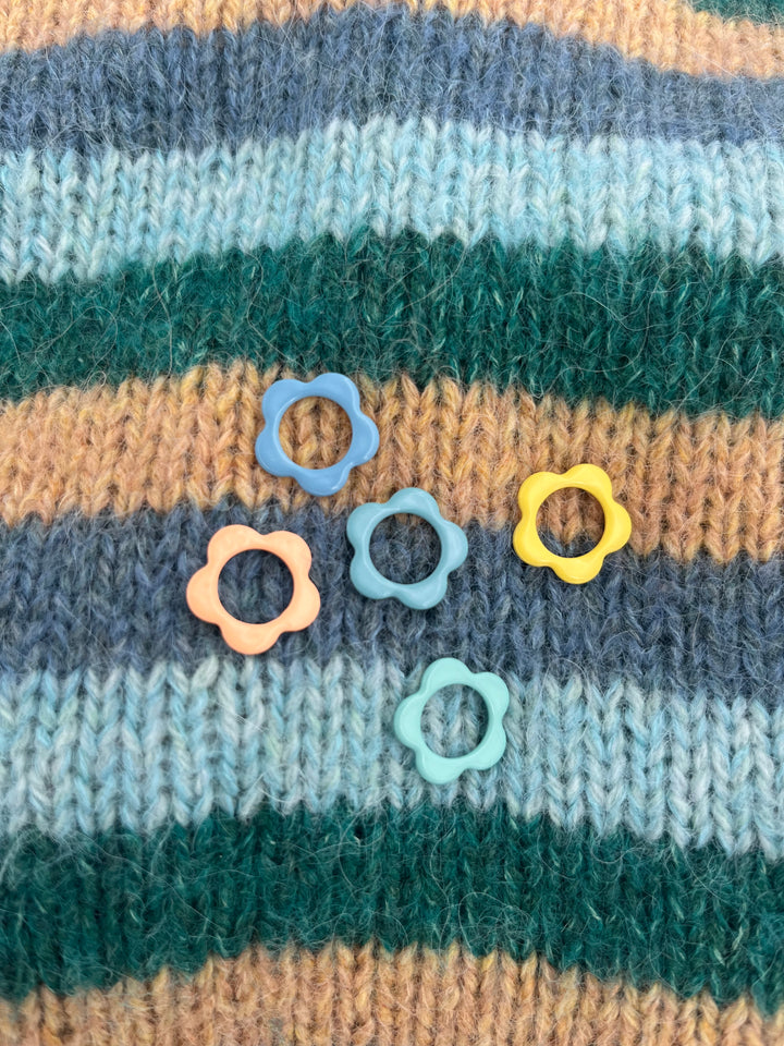 Flower Stitch Markers (pack of 5)