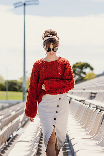 Cable Bay Sweater by Purl Foundry - Printed Pattern