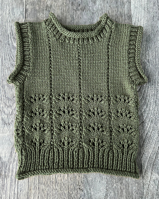 Billie Vest 8ply by The Kiwi Stitch & Knit Co - Printed Pattern