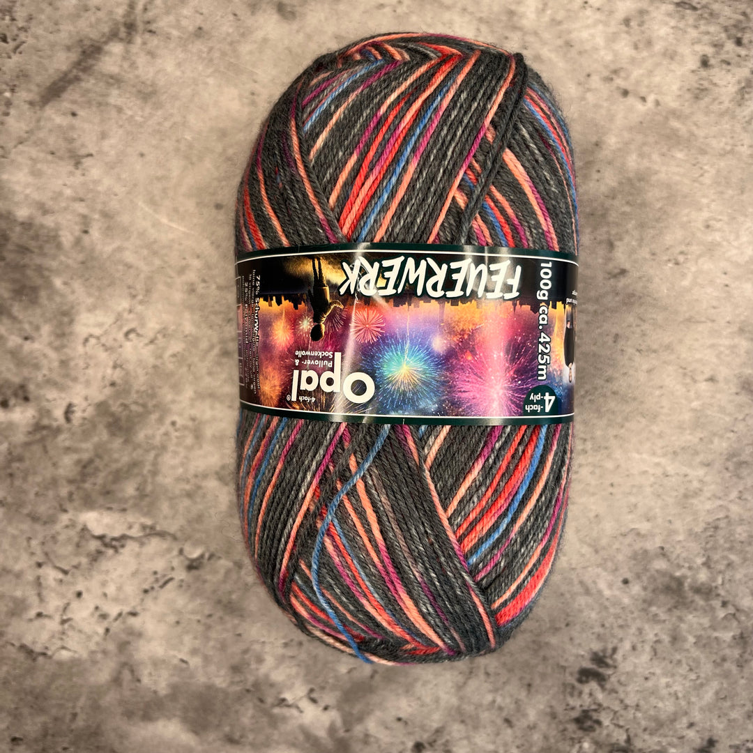 Opal Feuerwerk Sock Yarn // 4ply