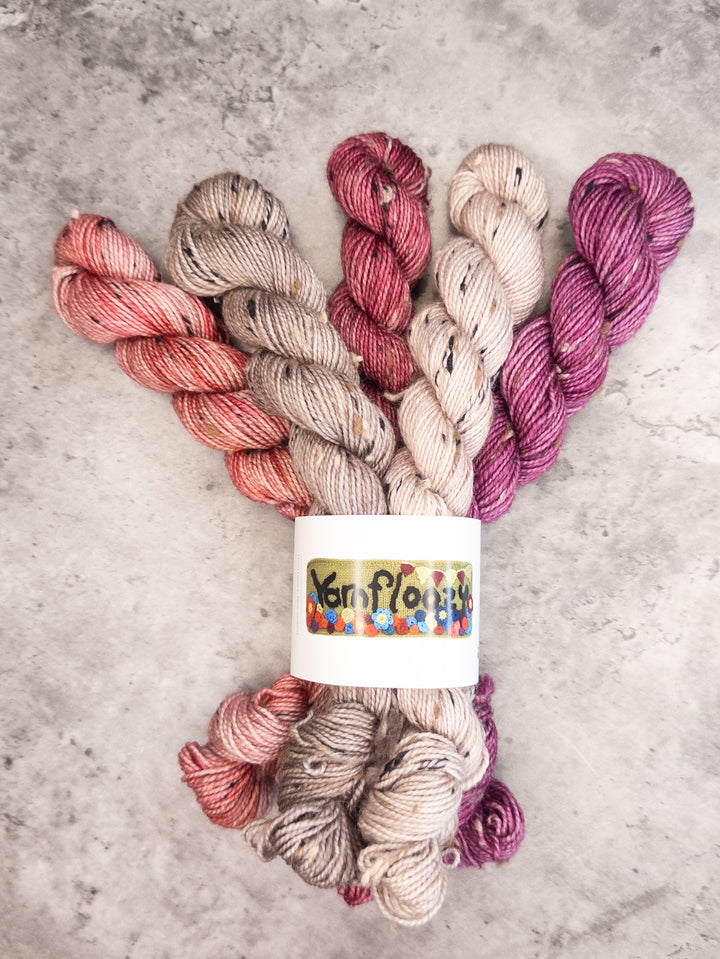 Yarnfloozy Donegal Nep // Mini Skein Sets // 4ply