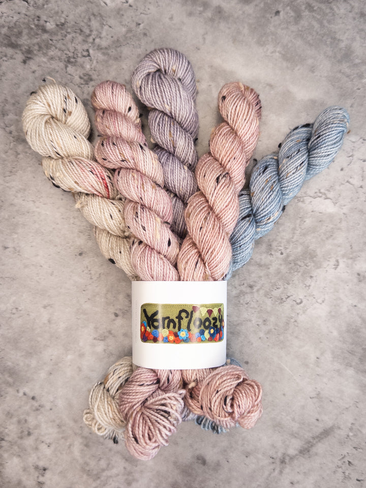 Yarnfloozy Donegal Nep // Mini Skein Sets // 4ply