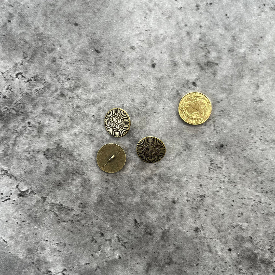 Brass Optic Buttons - 20.5mm